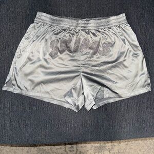 SKIMS Gray Woven Shine Boxer
